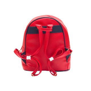 Image of the bag of a school bag. It has thin narrow straps.