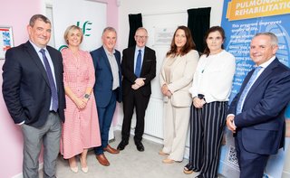 Minister of State for Public Health, Well Being and National Drugs Strategy, Frank Feighan TD, with HSE CEO Paul Reid and members of Community Healthcare Cavan, Donegal, Leitrim, Monaghan, Sligo management team at Benbulbin Chronic Disease Management Hub