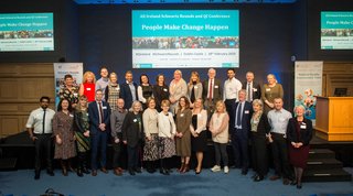 Pictured above are the speakers for the All Ireland Schwartz Rounds and QI Conference – People make change happen