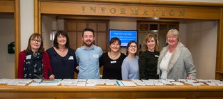 Photo of  Anne Marie Heffernan, Stephanie Horan, Ross McGauley, Noemi Palacios, Shannon Clausen, Nicola O'Grady and Yvonne  Doyle who provided invaluable support in the organisation of the  conference