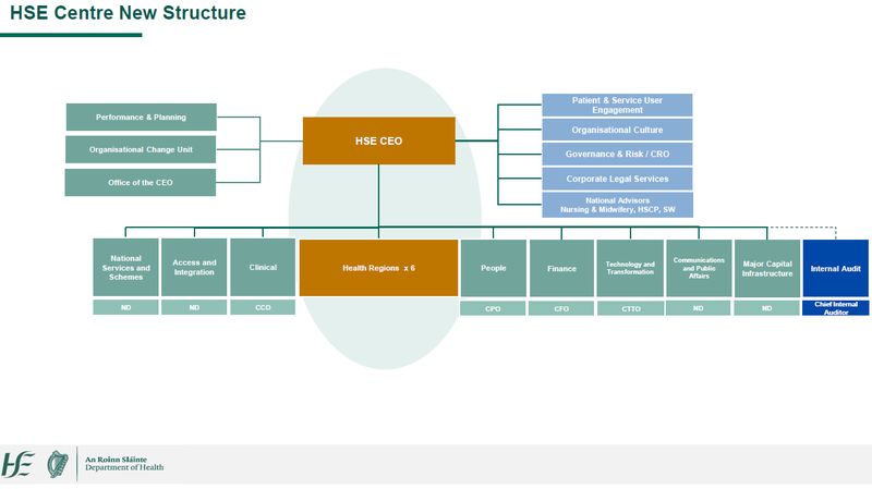 Organisational chart of HSE Centre new structure