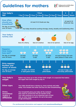 Feeding Chart for Newborns and Babies