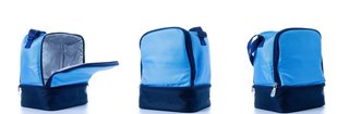 Inside and outside views of an insulated bag